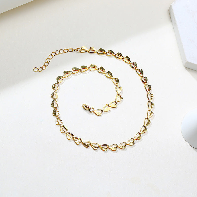 Heart Leaves Chain Bracelets for Women